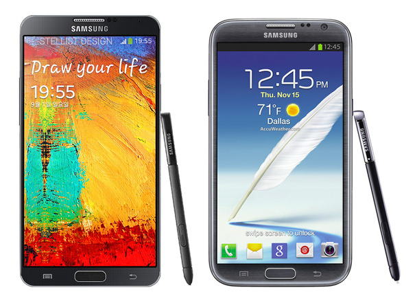 Samsung Galaxy Note 3 и Samsung Galaxy Note 2