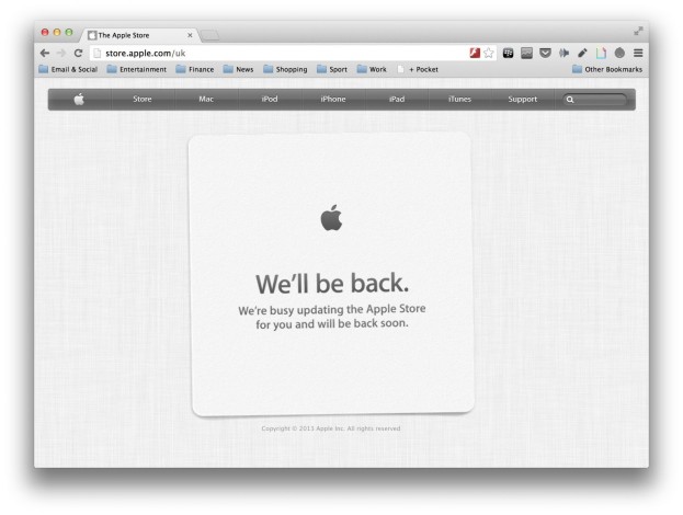 apple store down for iphone