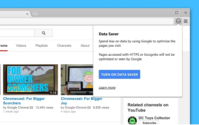 компресиране chrome