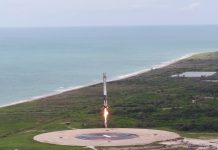 Гледайте как SpaceX приземяват ракета в 4K видео