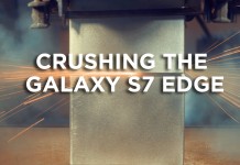 Какво става когато смачкате Galaxy S7 с хидравлична преса?
